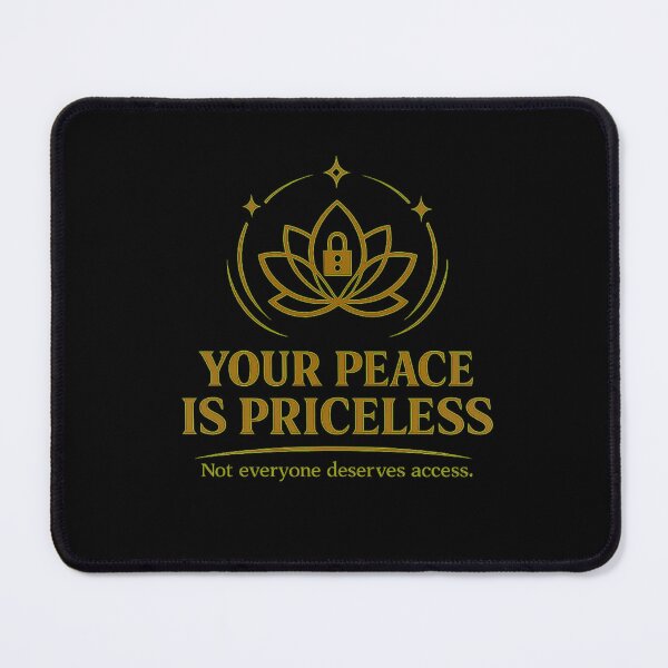 Item preview, Your Peace Is Priceless Shirt – Spiritual Boundary Quote with Lotus Lock Symbol designed and sold by AdicretorDesign.