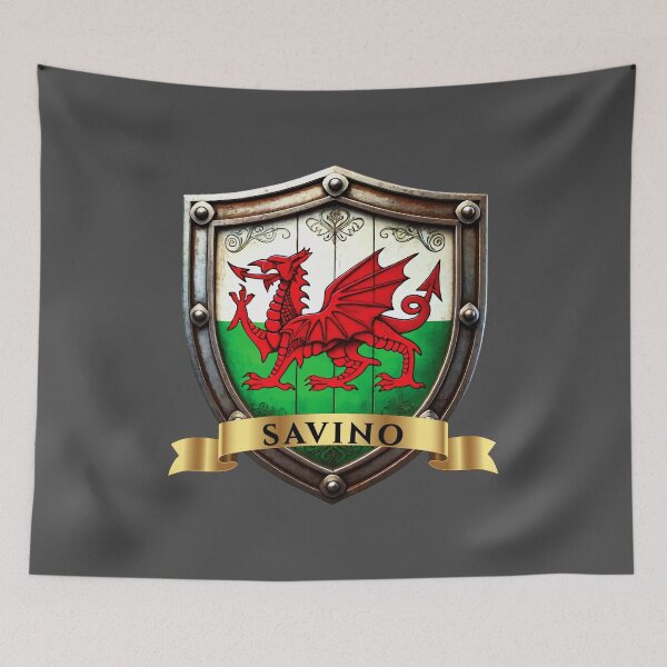 Item preview, Savino Welsh Heritage Crest Shield designed and sold by Highlandkings.