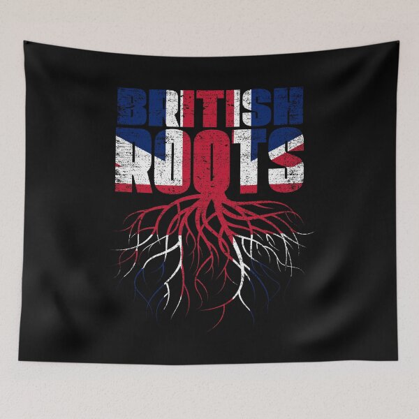 Item preview, British Roots United Kingdom Heritage Flag designed and sold by GabbyKash.