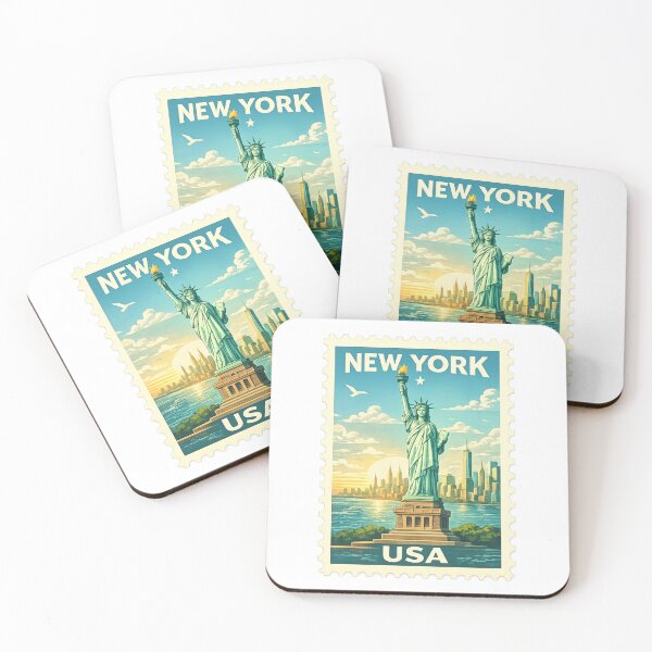 Item preview, New York Stamp Sticker  designed and sold by ouatisworld.