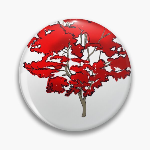 Item preview, Red Japanese Maple Landscape Design Style designed and sold by Wishbone Studios.
