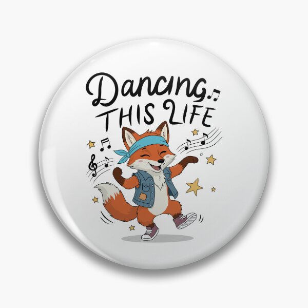 Item preview, Dancing through life - Cheerful fox illustration designed and sold by colorwizard.