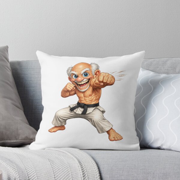 Item preview, Funny Karate Crazy Grandpa Cartoon Martial Arts Master designed and sold by jimbo7664.