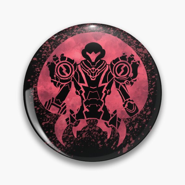 Item preview, Samus in Metroid Dread Gravity Suit inside Pink Metroid with Paint Splatter designed and sold by Goolsby-Designs.