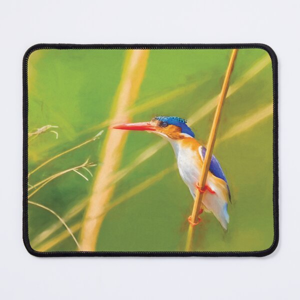 Item preview, Watchful Malachite Kingfisher designed and sold by Kay Brewer.