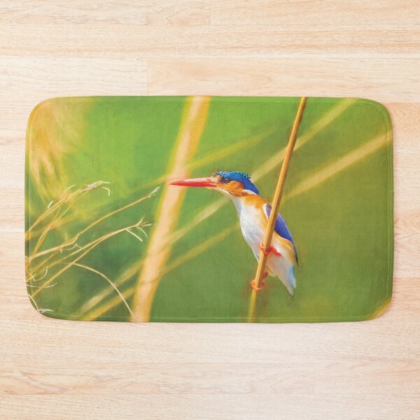 Item preview, Watchful Malachite Kingfisher designed and sold by Kay Brewer.