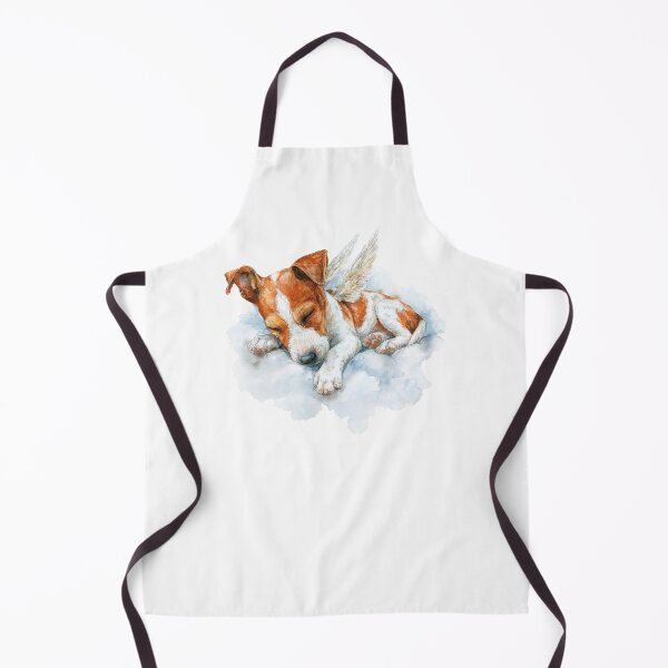 Item preview, Sleeping puppy angel watercolor illustration designed and sold by olenapetol.