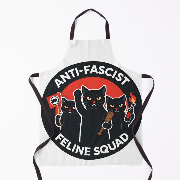 Item preview, Anti-Fascist Feline Squad • Circle Sticker • Protest Cat Design designed and sold by WAUZ.