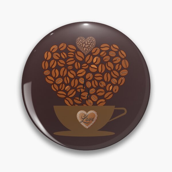 Artikelvorschau, Coffee Love - Heart Made of Coffee Beans Cozy Coffee Art. entworfen und verkauft von LunaPrintCo.