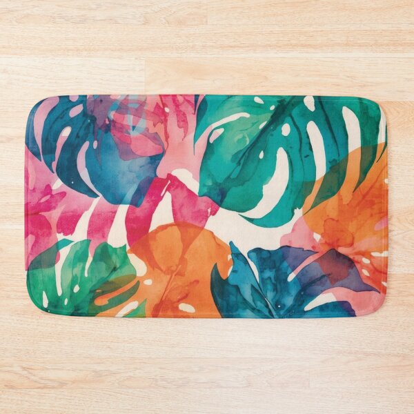 Item preview, Tropical Monstera Watercolor Abstract designed and sold by Harmonic_Layers.