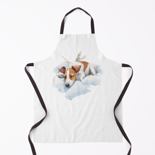 Item preview, Cute angel puppy sleeping watercolor art designed and sold by olenapetol.