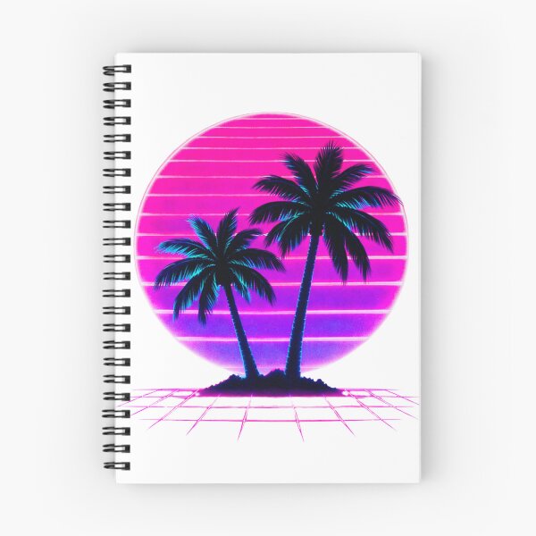 Item preview, Neon Palm Trees Synthwave Sunset designed and sold by Tranquilityyy.