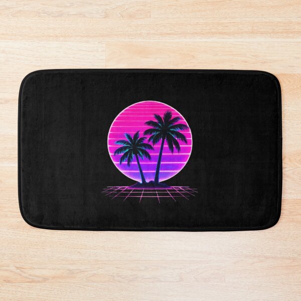 Item preview, Neon Palm Trees Synthwave Sunset designed and sold by Tranquilityyy.