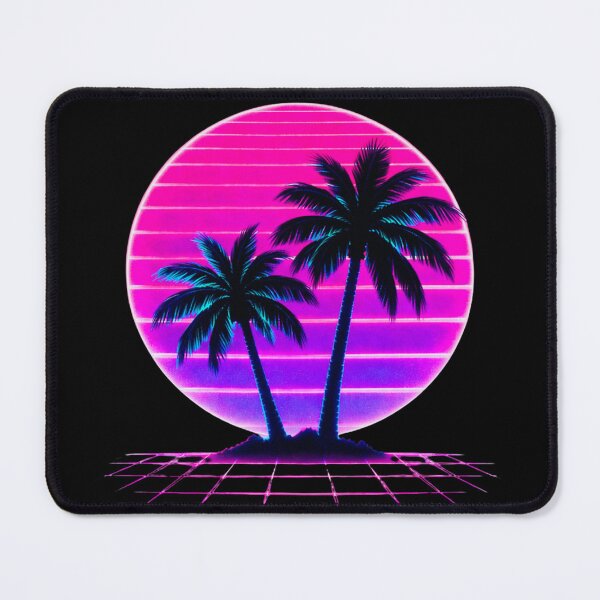Item preview, Neon Palm Trees Synthwave Sunset designed and sold by Tranquilityyy.