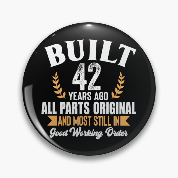 Item preview, Built 42 Years Ago – All Parts Original Vintage Birthday Tee designed and sold by popcorntot.