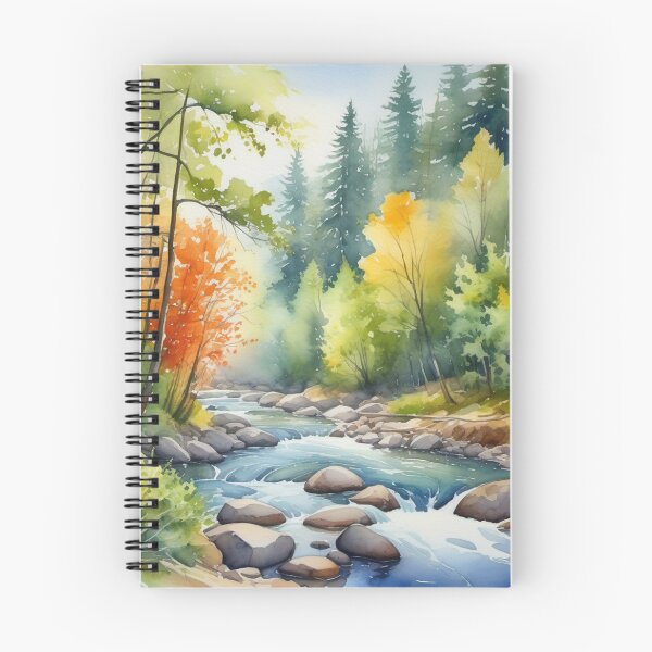 Item preview, Fast-flowing river through the forest designed and sold by Kraftbaum.