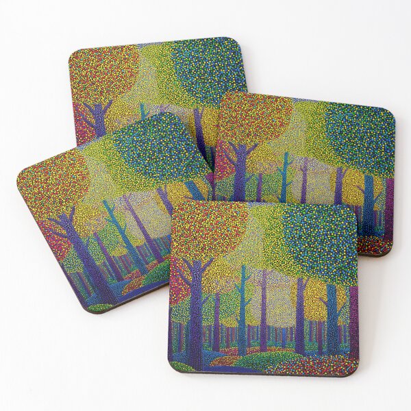Item preview, Colorful Polka Dot Forest designed and sold by Neika Shimm Designs.