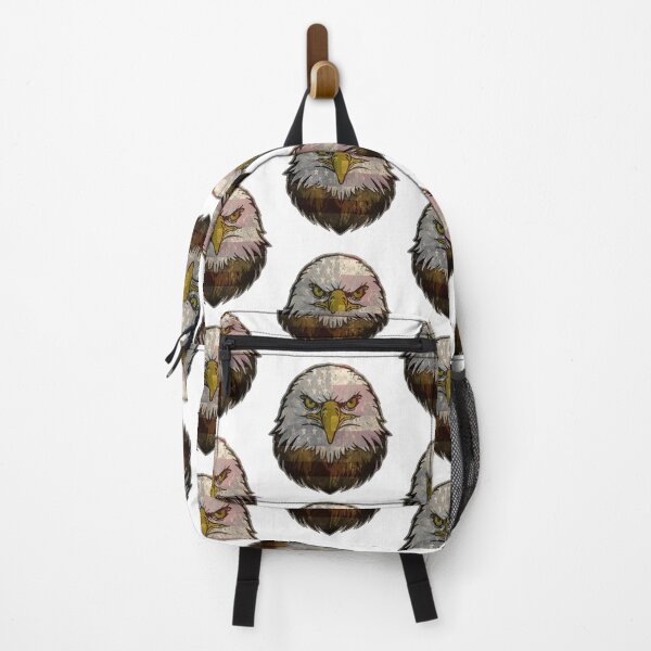 Item preview, Eagle Head with Vintage American Flag designed and sold by m2inspiration.