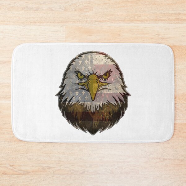 Item preview, Eagle Head with Vintage American Flag designed and sold by m2inspiration.
