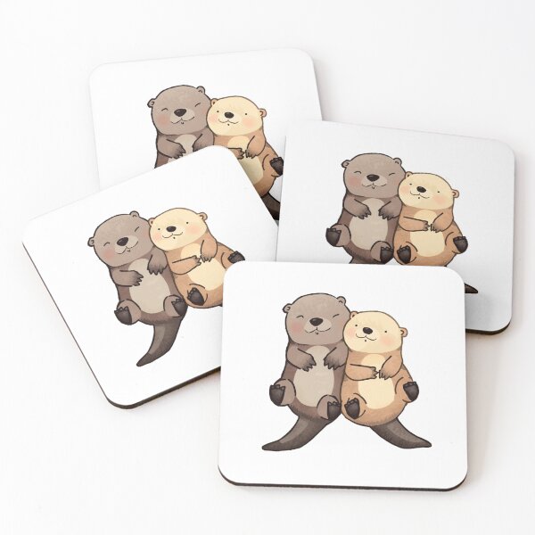 Item preview, Adorable Otter Couple Cute Animal Love designed and sold by SOUFIANE1991.