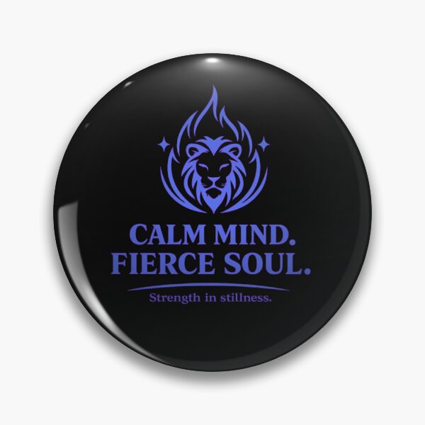 Item preview, Calm Mind Fierce Soul Shirt – Lion Strength Spiritual Quote Design designed and sold by AdicretorDesign.