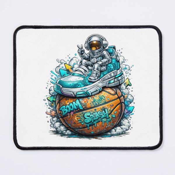 Item preview, Astronaut Sneakerhead Riding Basketball Street Art Space Graffiti Illustration designed and sold by jimbo7664.