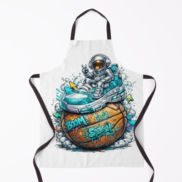 Item preview, Astronaut Sneakerhead Riding Basketball Street Art Space Graffiti Illustration designed and sold by jimbo7664.