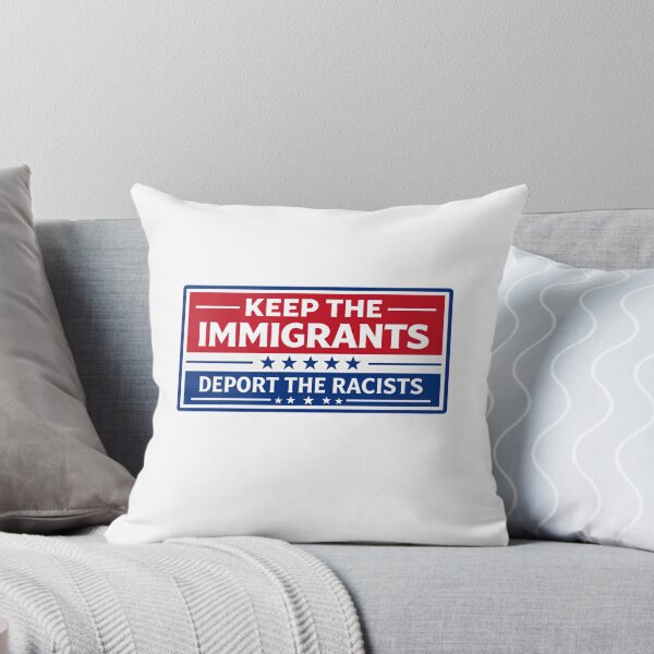 Item preview, Keep The Immigrants Deport The Racists Protest Statement designed and sold by SkeletonsDanger.
