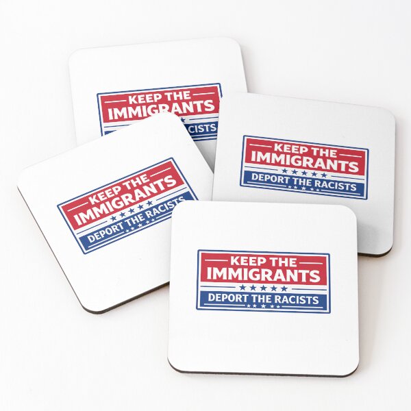 Item preview, Keep The Immigrants Deport The Racists Protest Statement designed and sold by SkeletonsDanger.