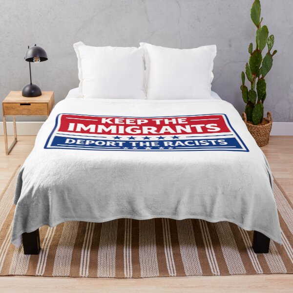 Item preview, Keep The Immigrants Deport The Racists Protest Statement designed and sold by SkeletonsDanger.