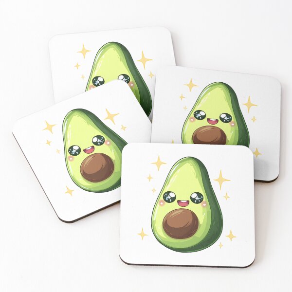 Item preview, Kawaii Avocado – Cute Cartoon Food Illustration designed and sold by CuteSquadStudio.
