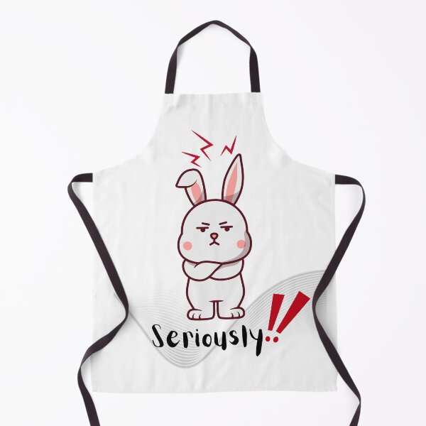 Item preview, Disapproving Bunny - "Seriously!!" Funny Grumpy Rabbit Cartoon designed and sold by Best-Arch900.