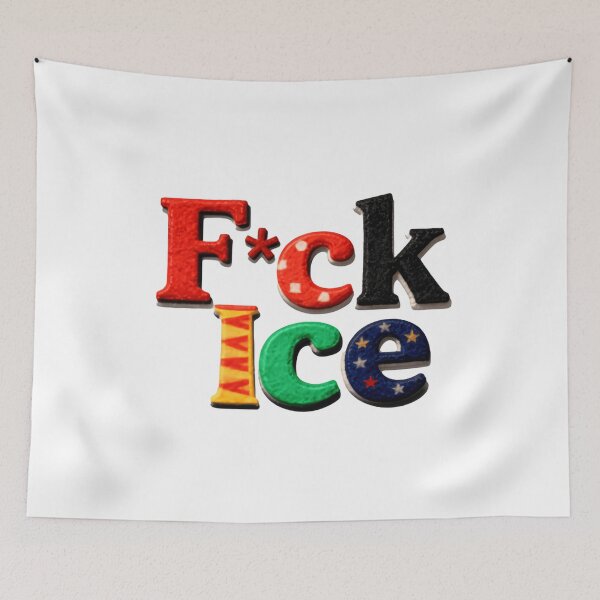 Item preview, Fuck ICE Bold Anti Immigration Enforcement Statement designed and sold by SkeletonsDanger.
