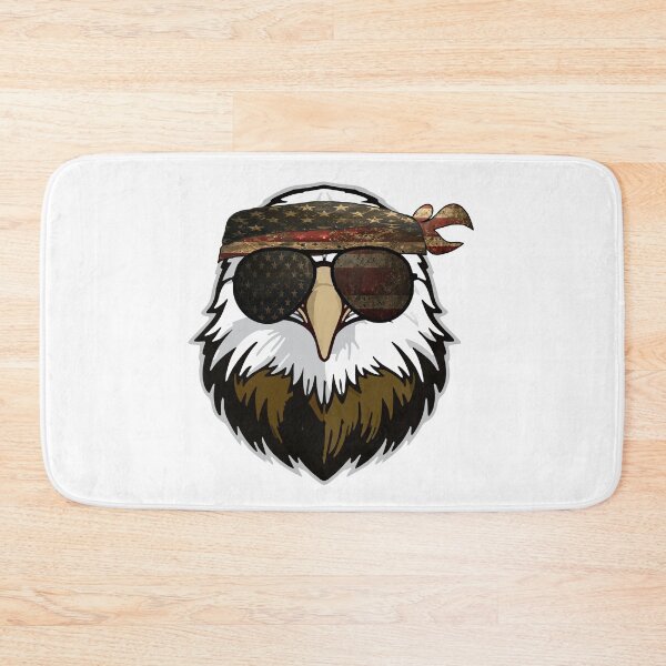 Item preview, Patriotic Eagle with Vintage Bandana and Sunglasses designed and sold by m2inspiration.