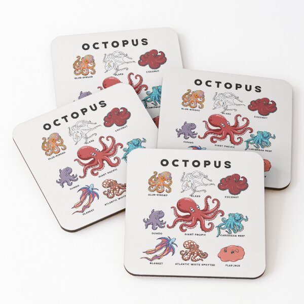 Item preview, Cute Cartoon Octopods designed and sold by HRSCreates.