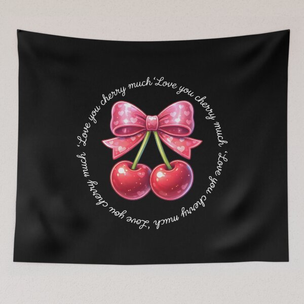Item preview, Love You Cherry Much Valentine, Cute Cherry Love Graphic Tee, Sweet Valentine’s Day Gift, Romantic Heart Cherry Shirt designed and sold by saloui.