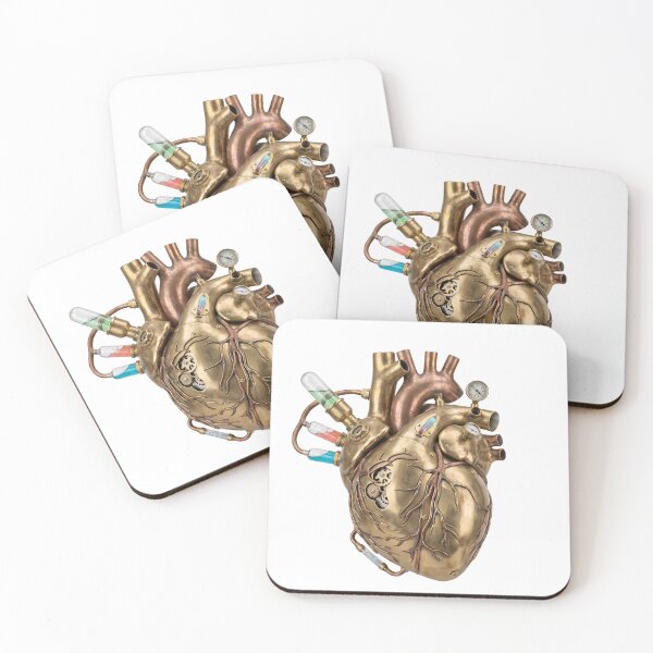 Item preview, Steampunk Heart - Mechanical Anatomy Design designed and sold by Neon Nature Studio.