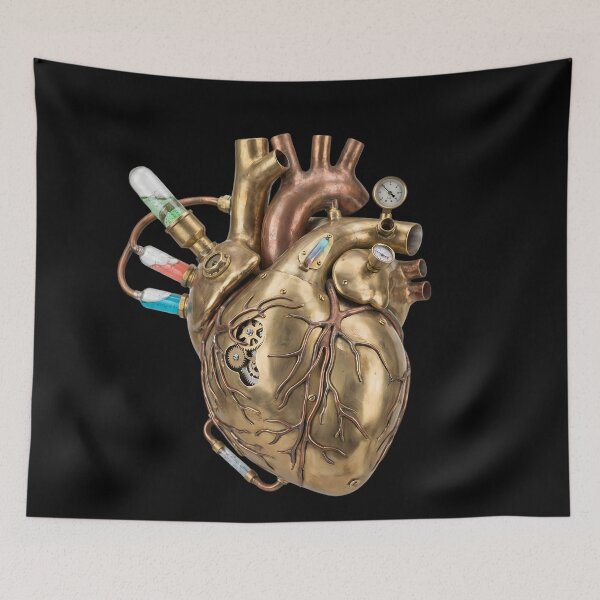 Item preview, Steampunk Heart - Mechanical Anatomy Design designed and sold by Neon Nature Studio.