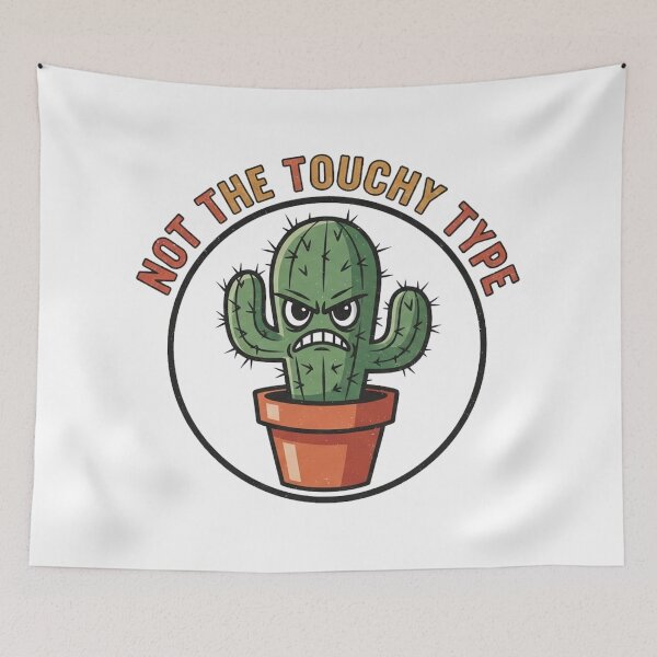 Item preview, Not the Touchy Type – Vintage Cactus designed and sold by Pollock.