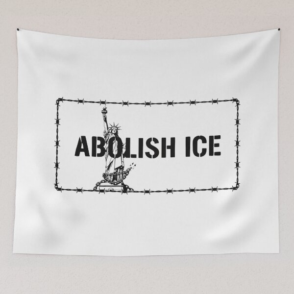 Item preview, Abolish ICE Patriotic Protest Statement designed and sold by SkeletonsDanger.