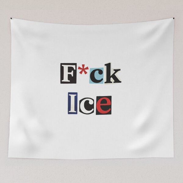 Item preview, Fuck ICE Minimal Anti Enforcement Protest  designed and sold by SkeletonsDanger.