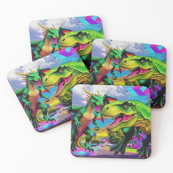 Item preview, Lets Play - Dragon and Dinosaur designed and sold by NaturePrints.