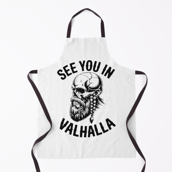 Item preview, Viking Warrior Skull See You In Valhalla Art designed and sold by PrintAtelier.