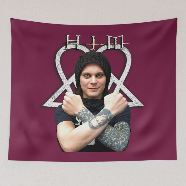 Item preview, Ville Valo_HIM--heartagram designed and sold by MusicVibesTee.