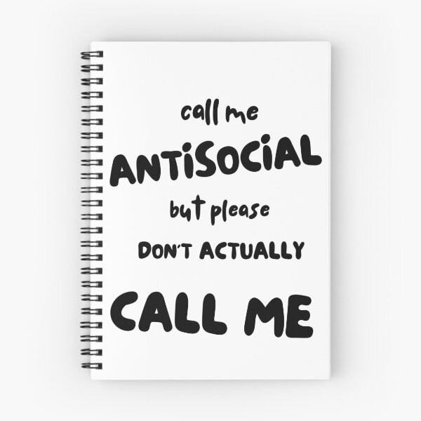 Item preview, Call Me Antisocial But Don't Actually Call Me designed and sold by My Kozy Shoppe.