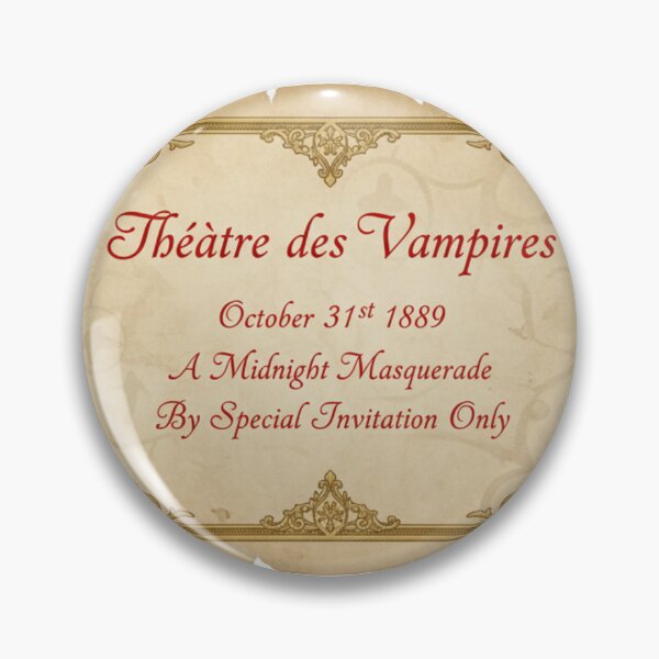 Item preview, Theatre des Vampires Invitation - Ornate Gothic Macabre Art designed and sold by SHK-Designs.