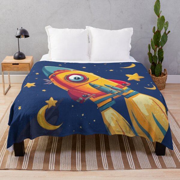 Item preview, Cosmic Blastoff – Cute Cartoon Space Shuttle Adventure designed and sold by Nature's Palette.