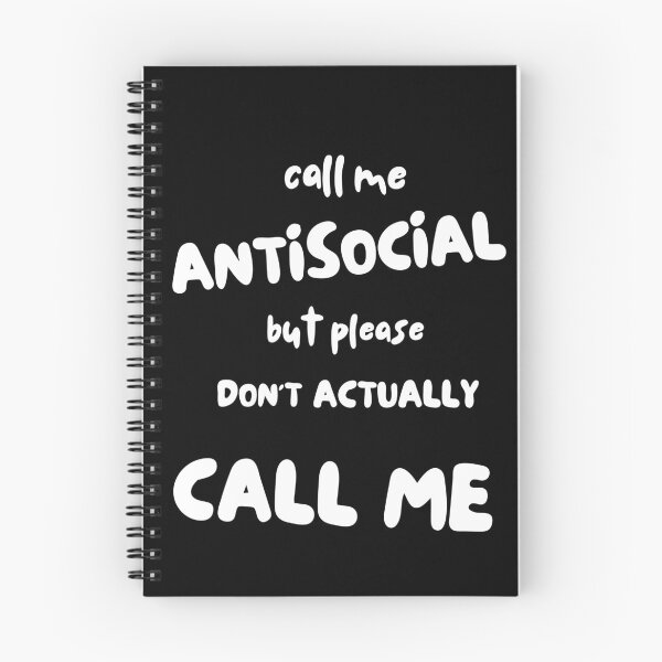 Item preview, Call Me Antisocial But Don't Actually Call Me designed and sold by My Kozy Shoppe.