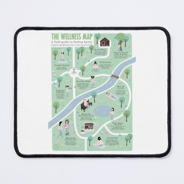 Item preview, The Wellness Map – A Visual Guide to Feeling Better (TKsuited) designed and sold by TKsuited.