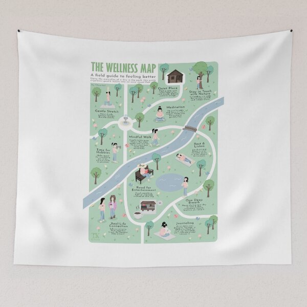 Item preview, The Wellness Map – A Visual Guide to Feeling Better (TKsuited) designed and sold by TKsuited.